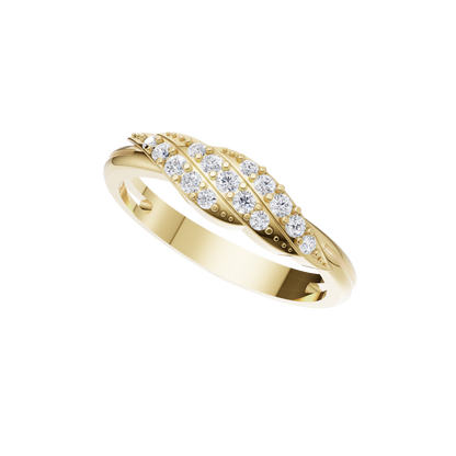 Gleaming Serenity Diamond Ring