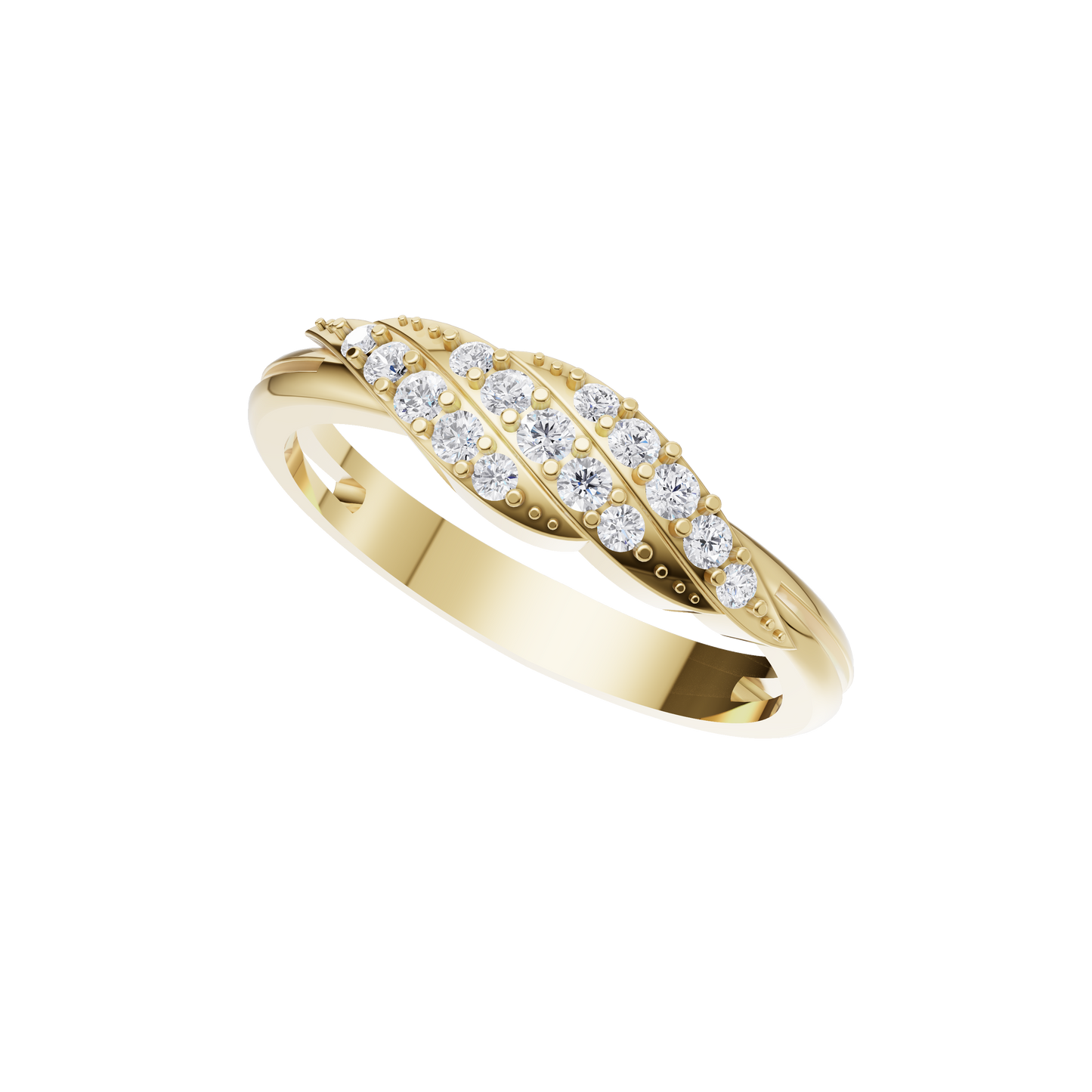 Gleaming Serenity Diamond Ring