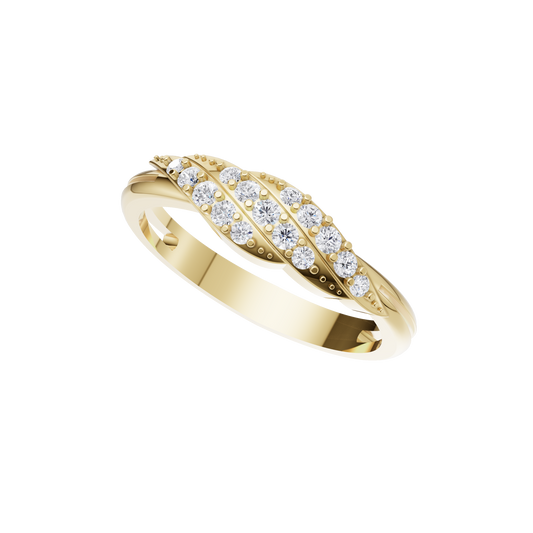 Gleaming Serenity Diamond Ring