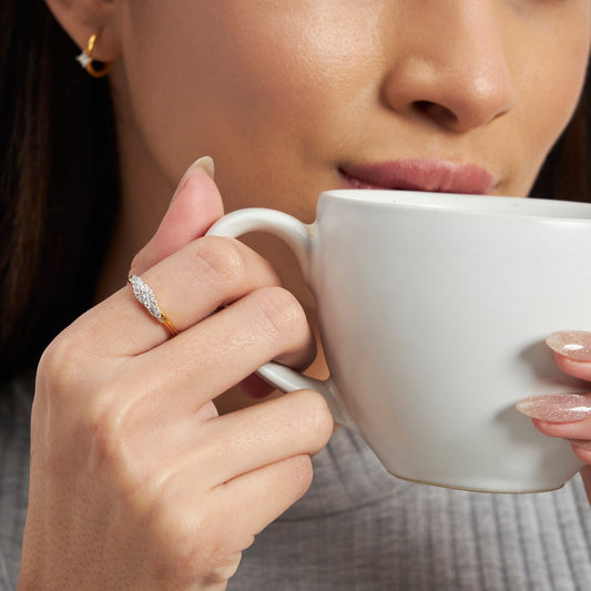 Gleaming Serenity Diamond Ring