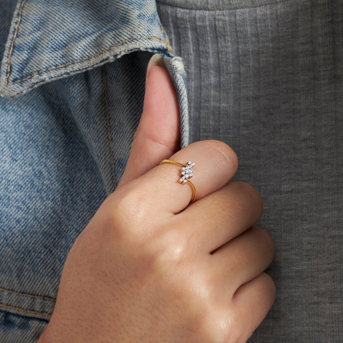 Floral Diamond Ring