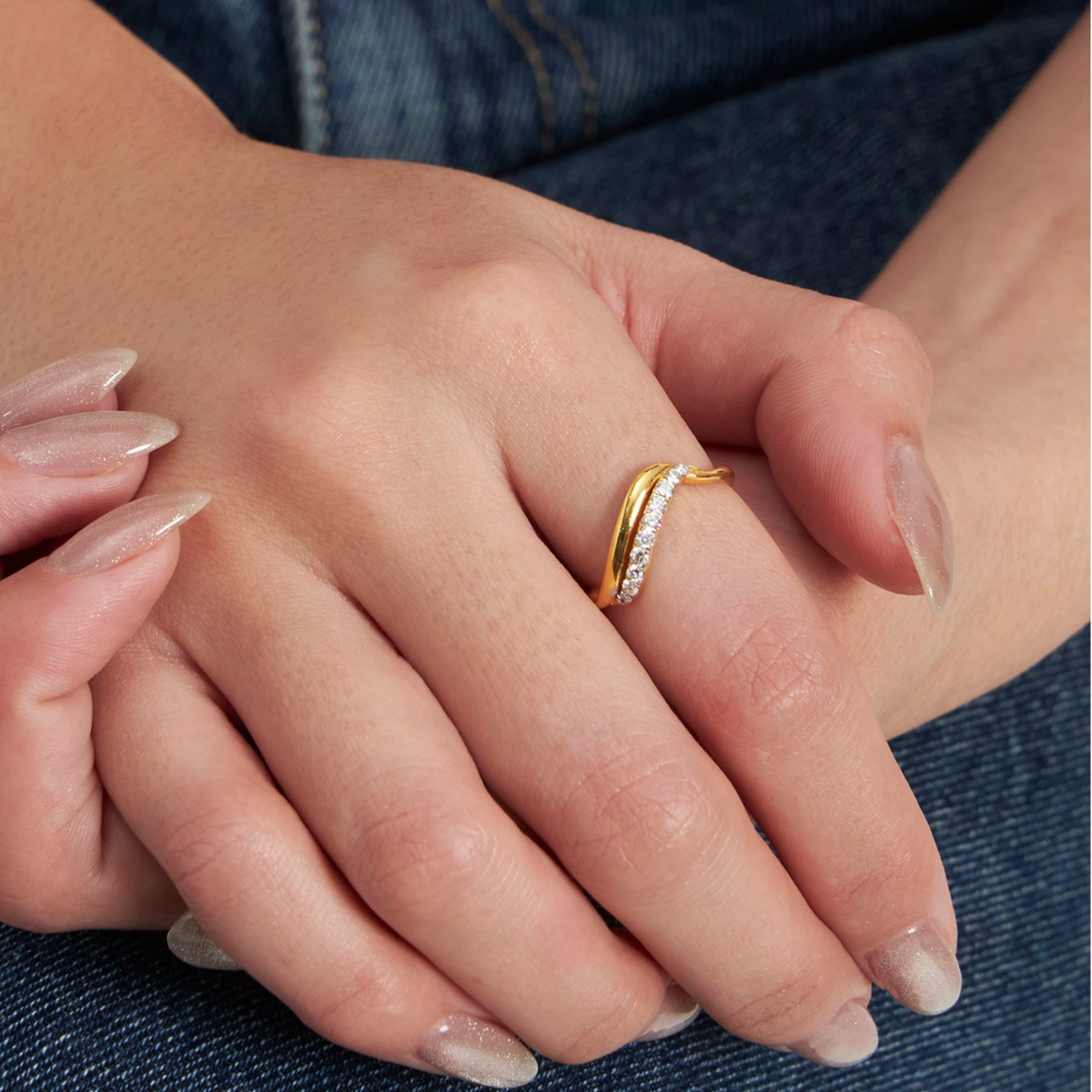 Whispering Elegance Diamond Ring