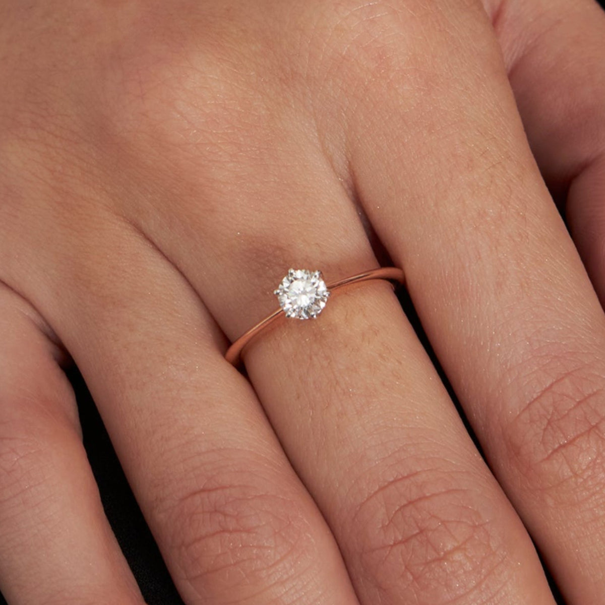Radiant Solitaire Diamond Ring
