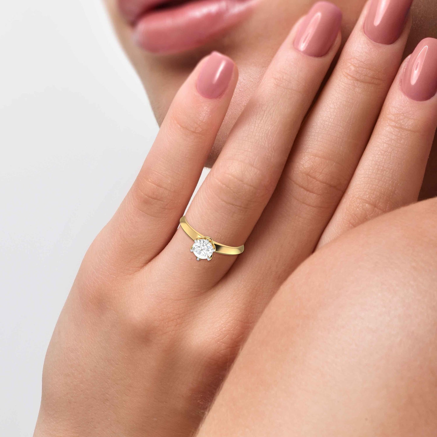 Radiant Solitaire Diamond Ring
