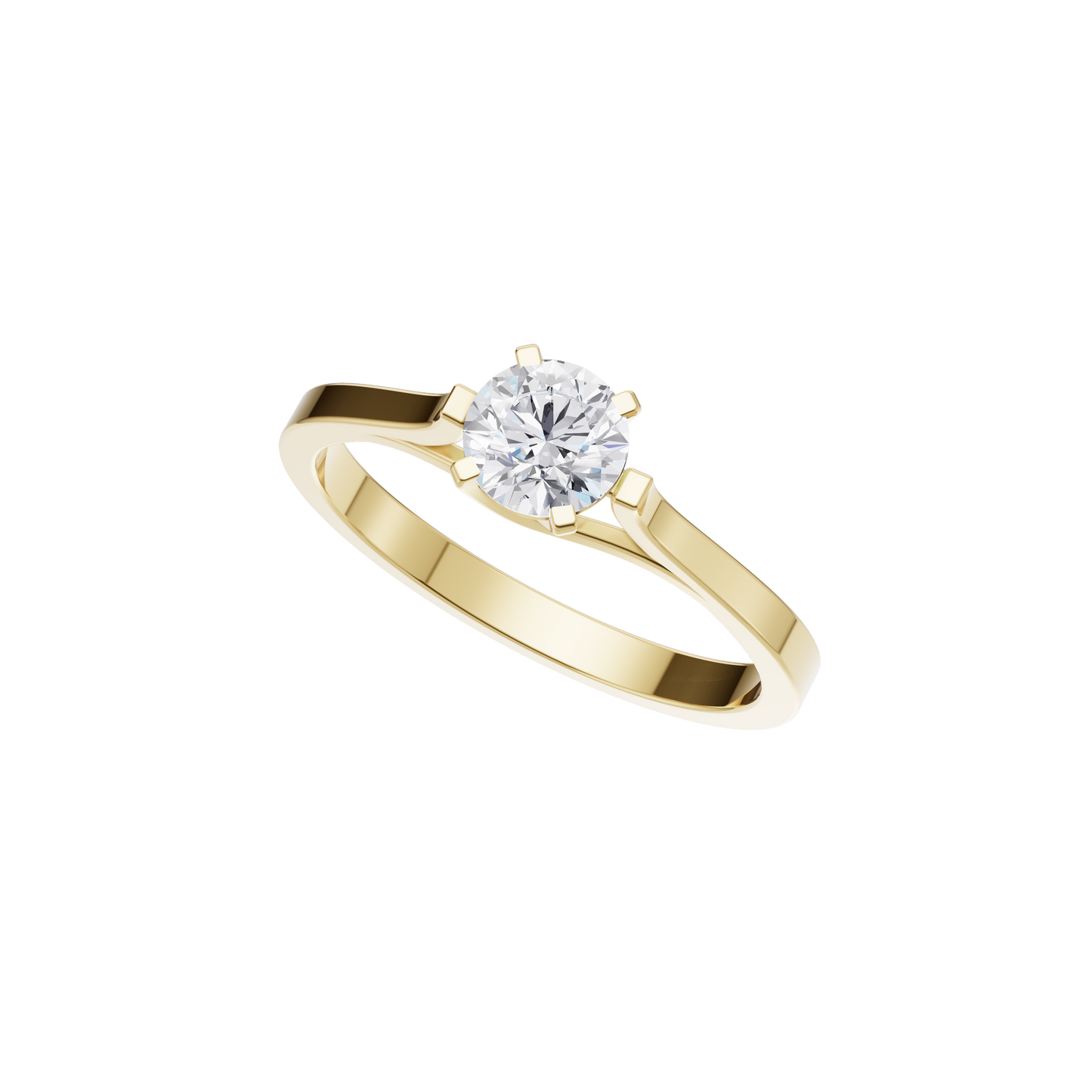 Timeless Sparkle Solitaire Diamond Ring