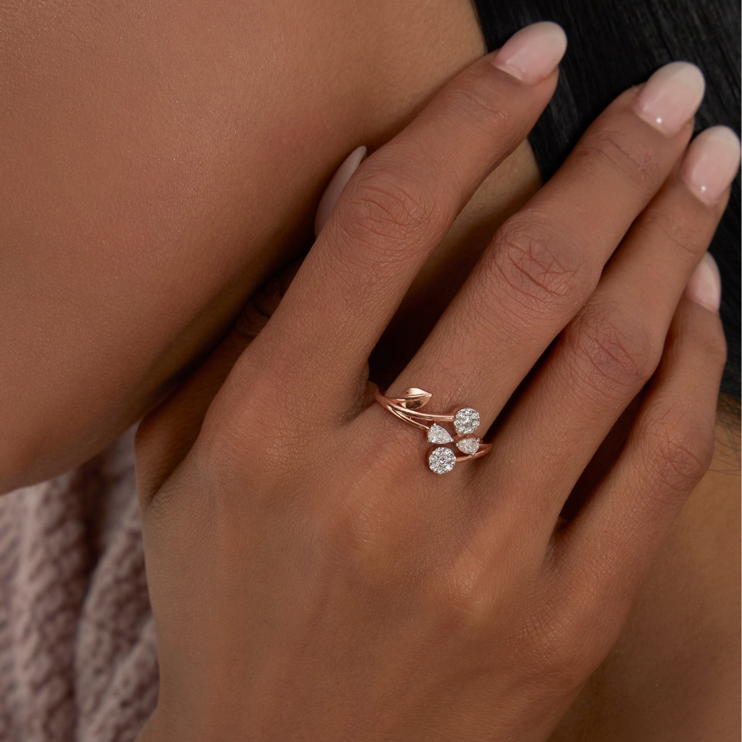 Nature Bloom Diamond Ring