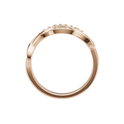 Infinity Knot Diamond Ring