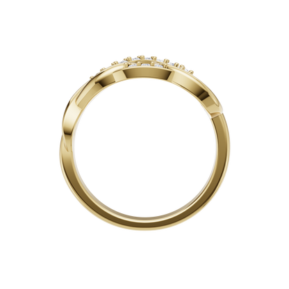 Infinity Knot Diamond Ring