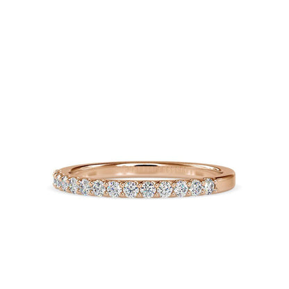 Radiant Continuity Half Eternity Diamond Ring