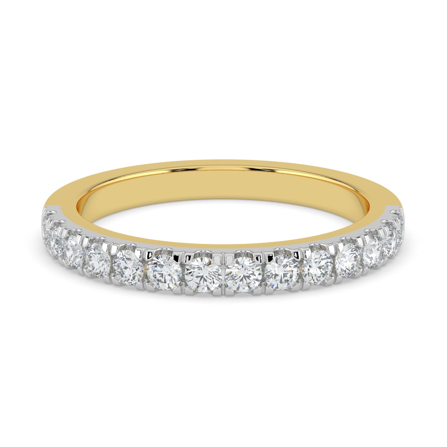 Radiant Continuity Half Eternity Diamond Ring