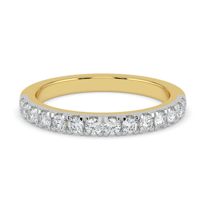 Radiant Continuity Half Eternity Diamond Ring