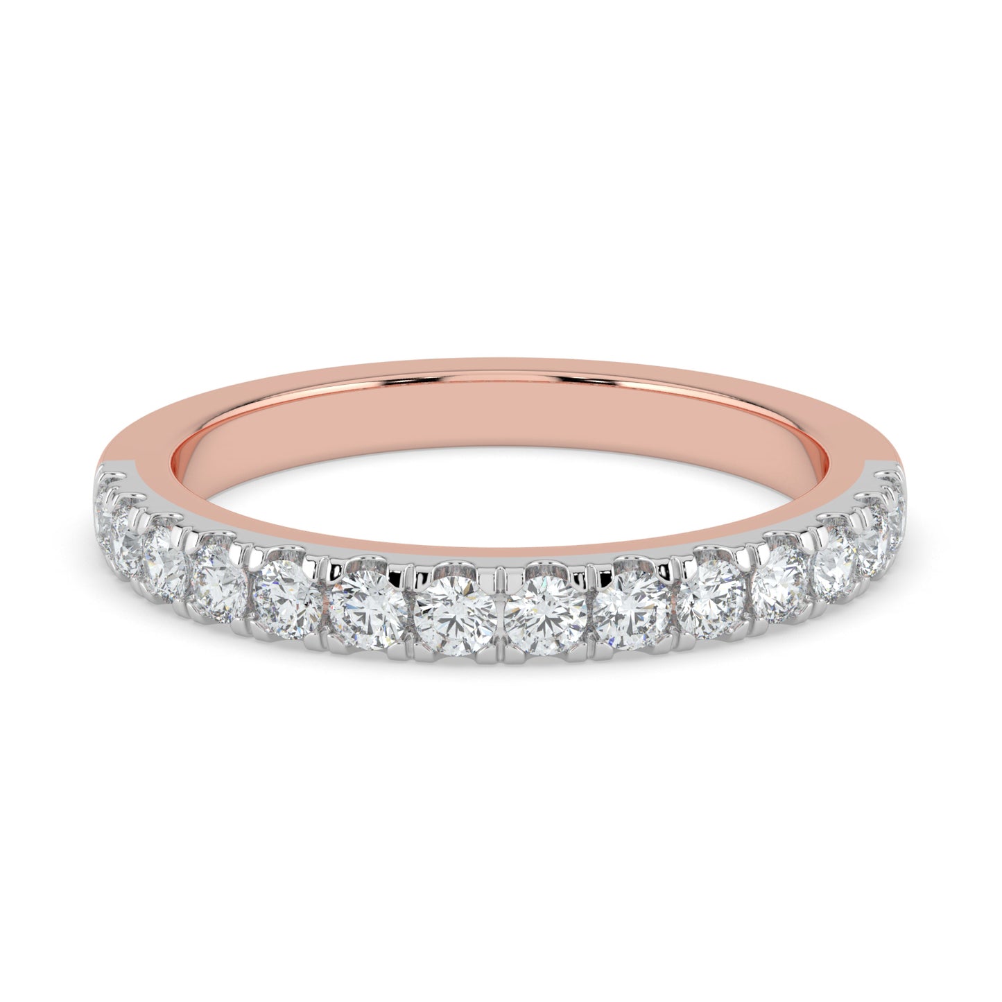 Radiant Continuity Half Eternity Diamond Ring