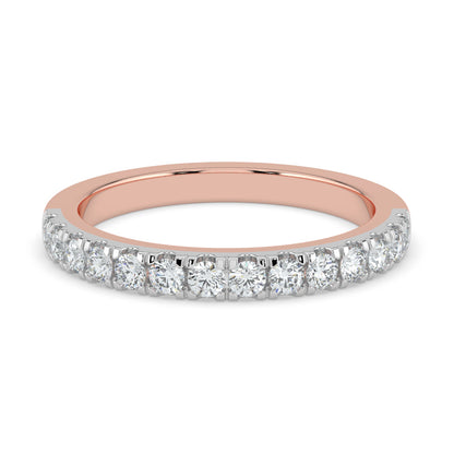 Radiant Continuity Half Eternity Diamond Ring