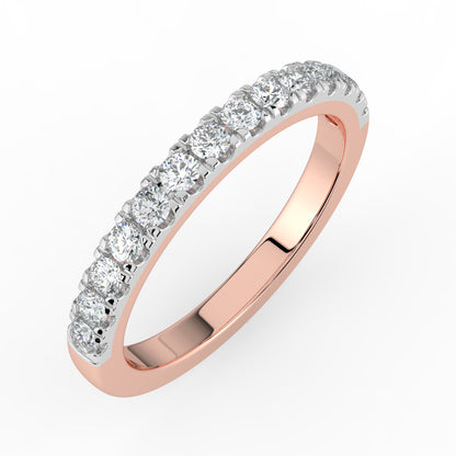 Radiant Continuity Half Eternity Diamond Ring