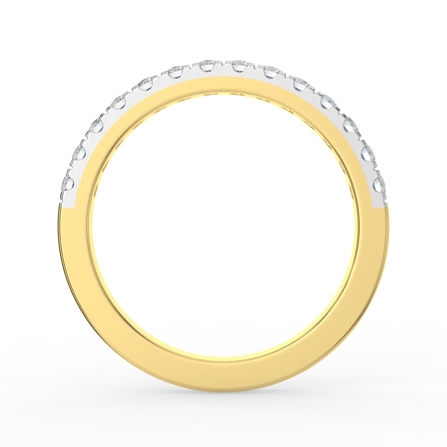 Radiant Continuity Half Eternity Diamond Ring
