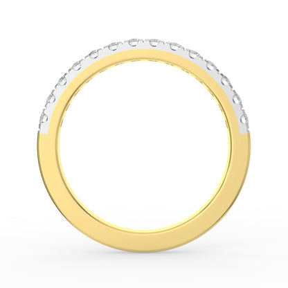 Radiant Continuity Half Eternity Diamond Ring