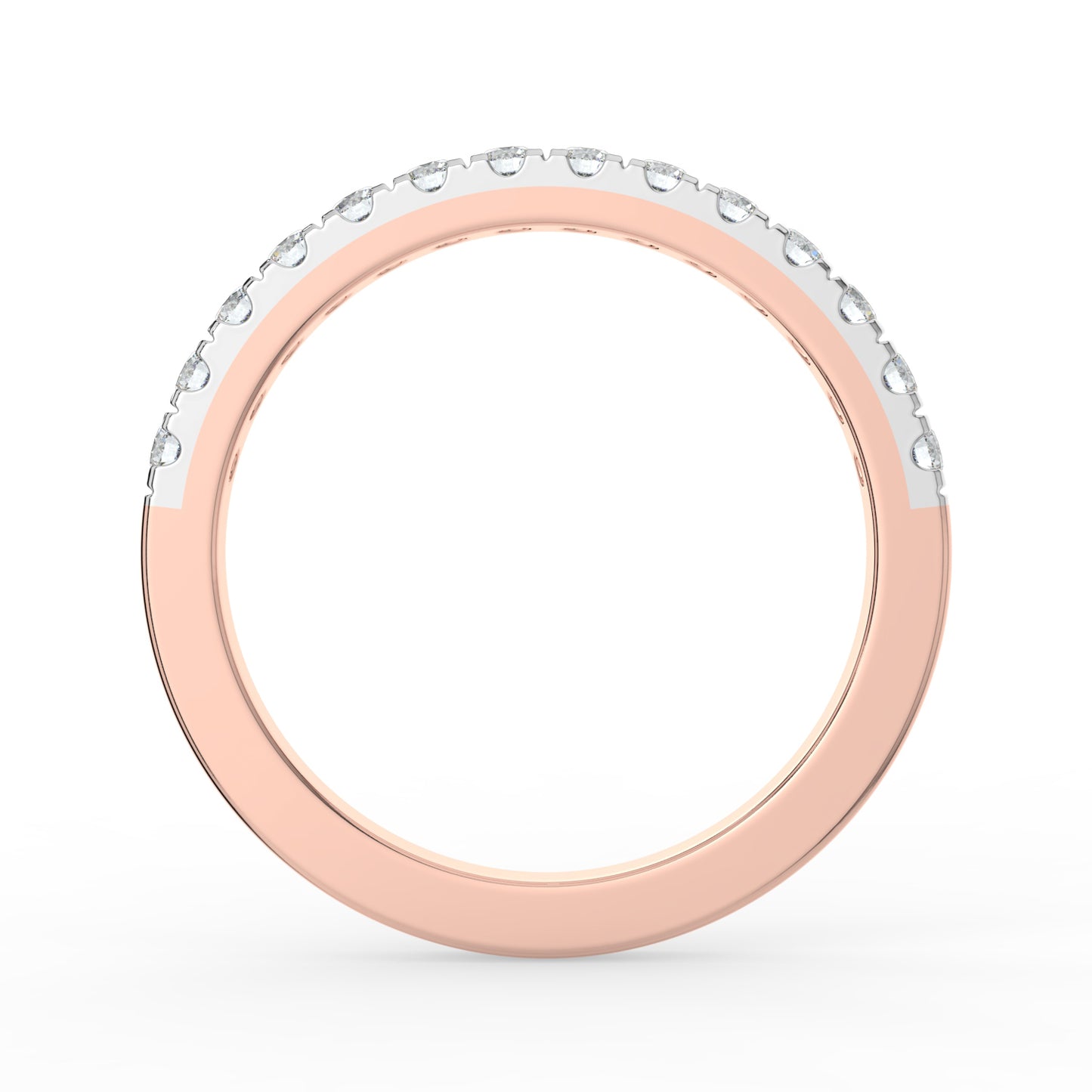 Radiant Continuity Half Eternity Diamond Ring