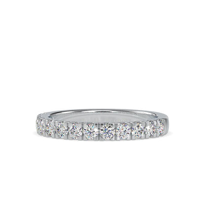 70 cent Half Eternity Ring
