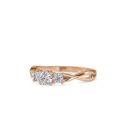 Trinity Sparkle Solitaire Ring