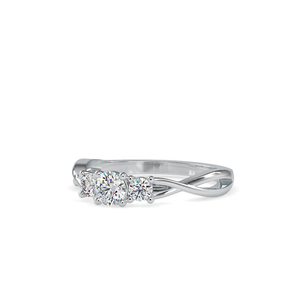 Trinity Sparkle Solitaire Ring