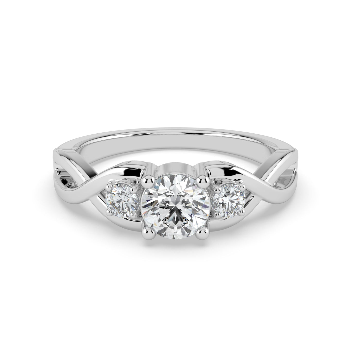 Trinity Sparkle Solitaire Ring