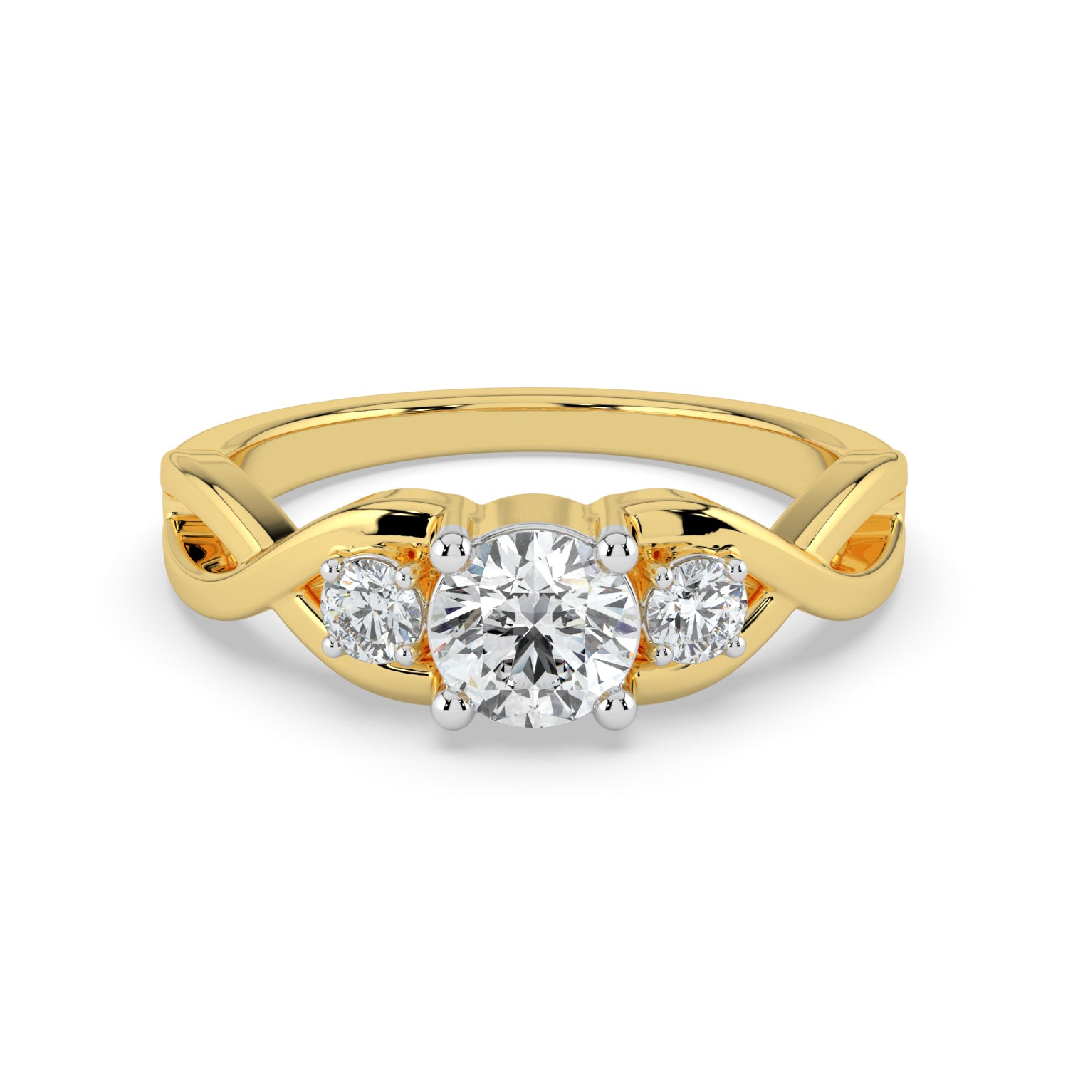 Trinity Sparkle Solitaire Ring – ZINARA