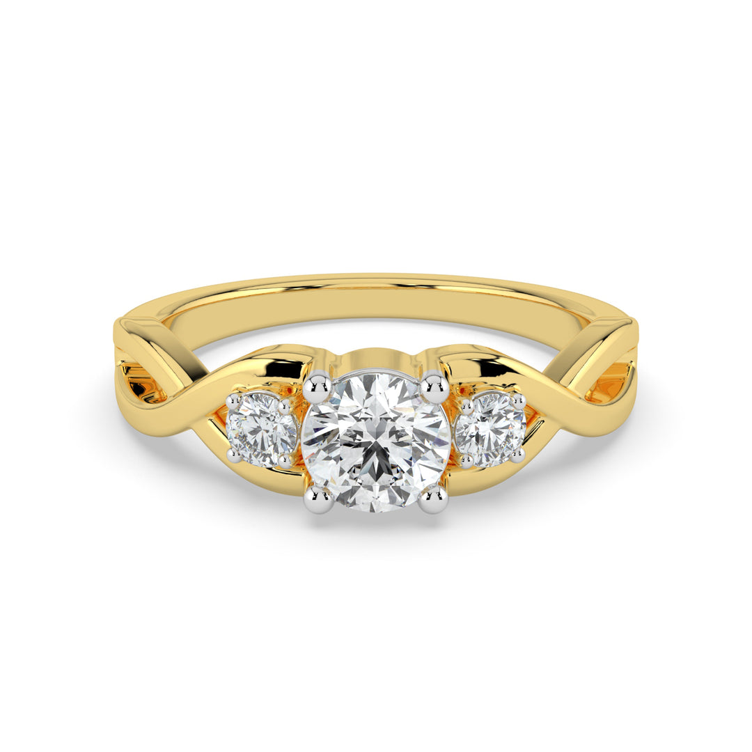 Trinity Sparkle Solitaire Ring
