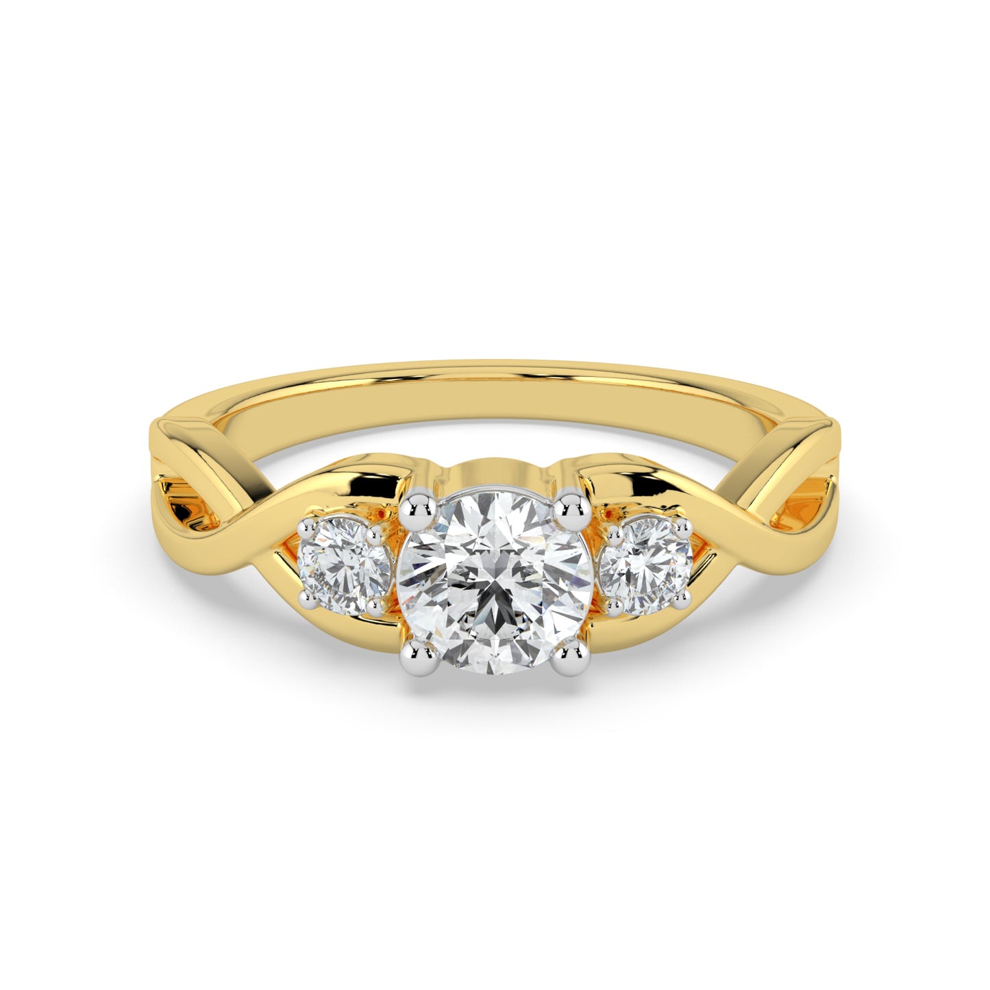Trinity Sparkle Solitaire Ring