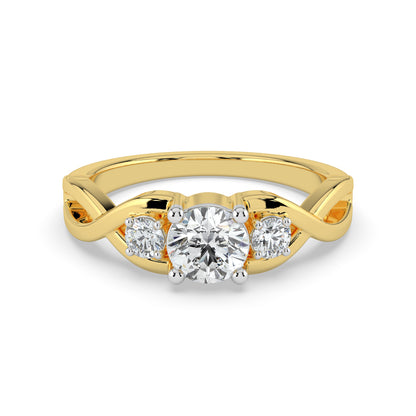 Trinity Sparkle Solitaire Ring