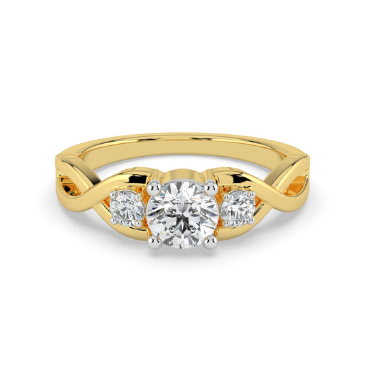 Trinity Sparkle Solitaire Ring