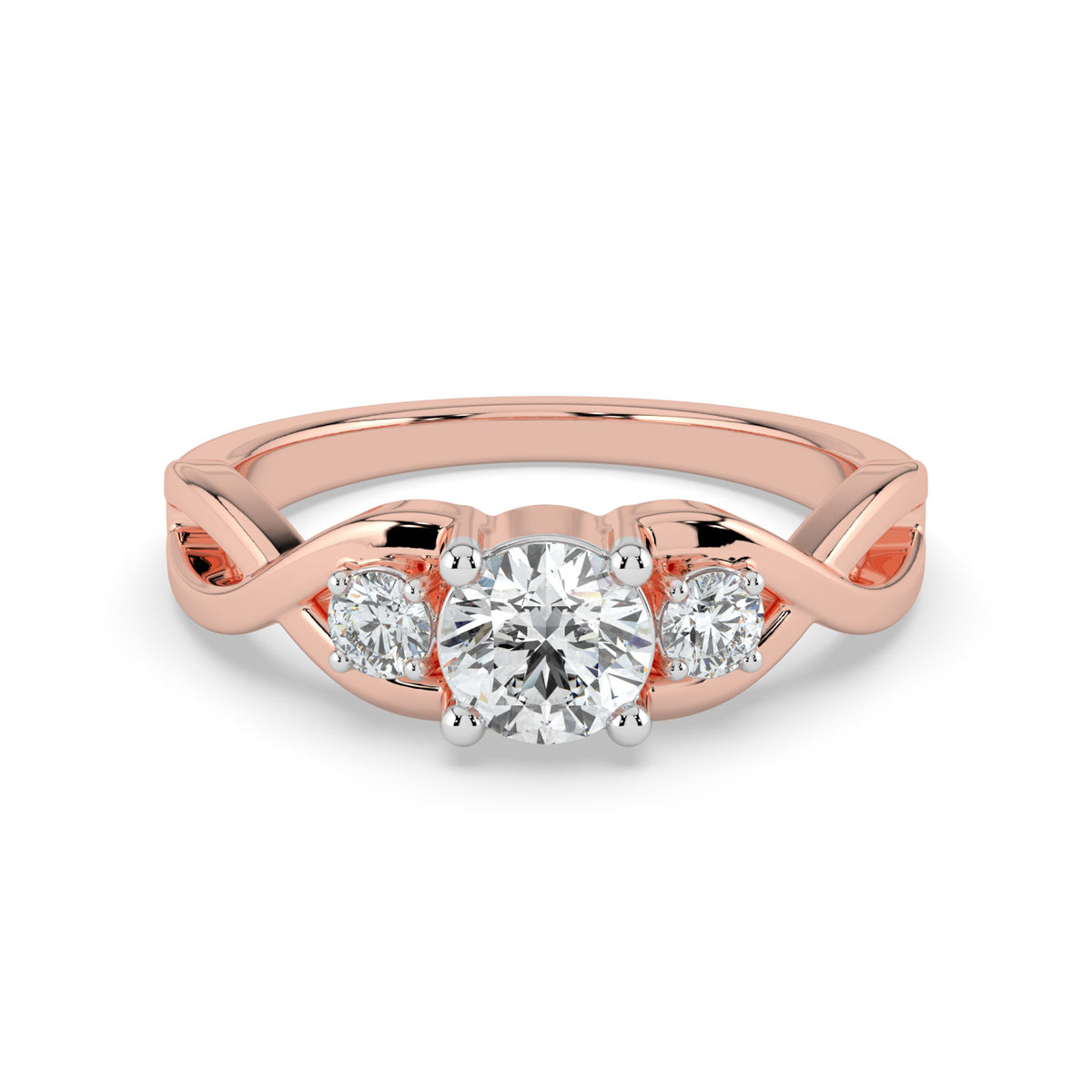 Trinity Sparkle Solitaire Ring