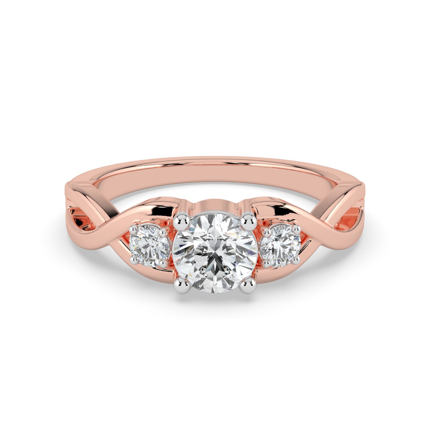 Trinity Sparkle Solitaire Ring
