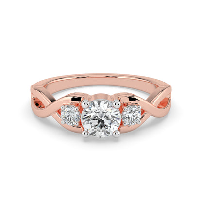 Trinity Sparkle Solitaire Ring