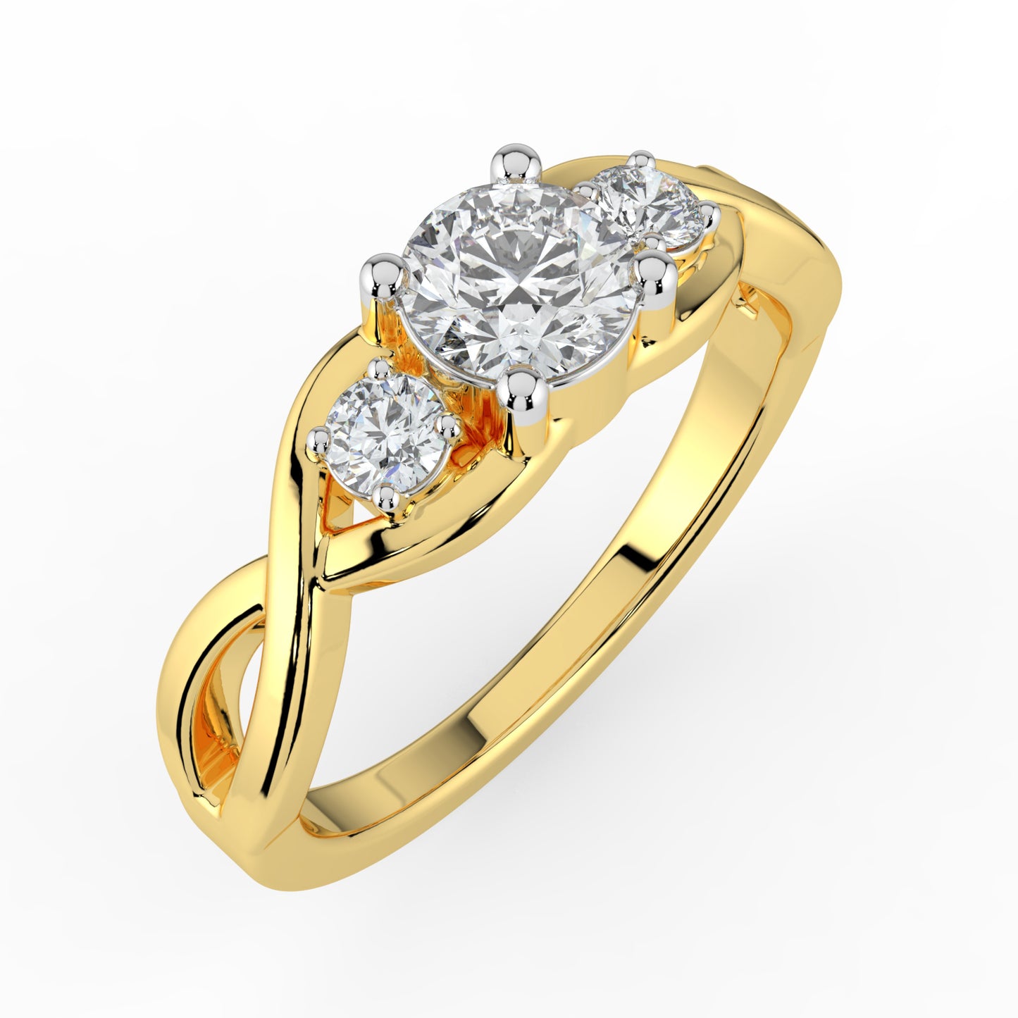 Trinity Sparkle Solitaire Ring