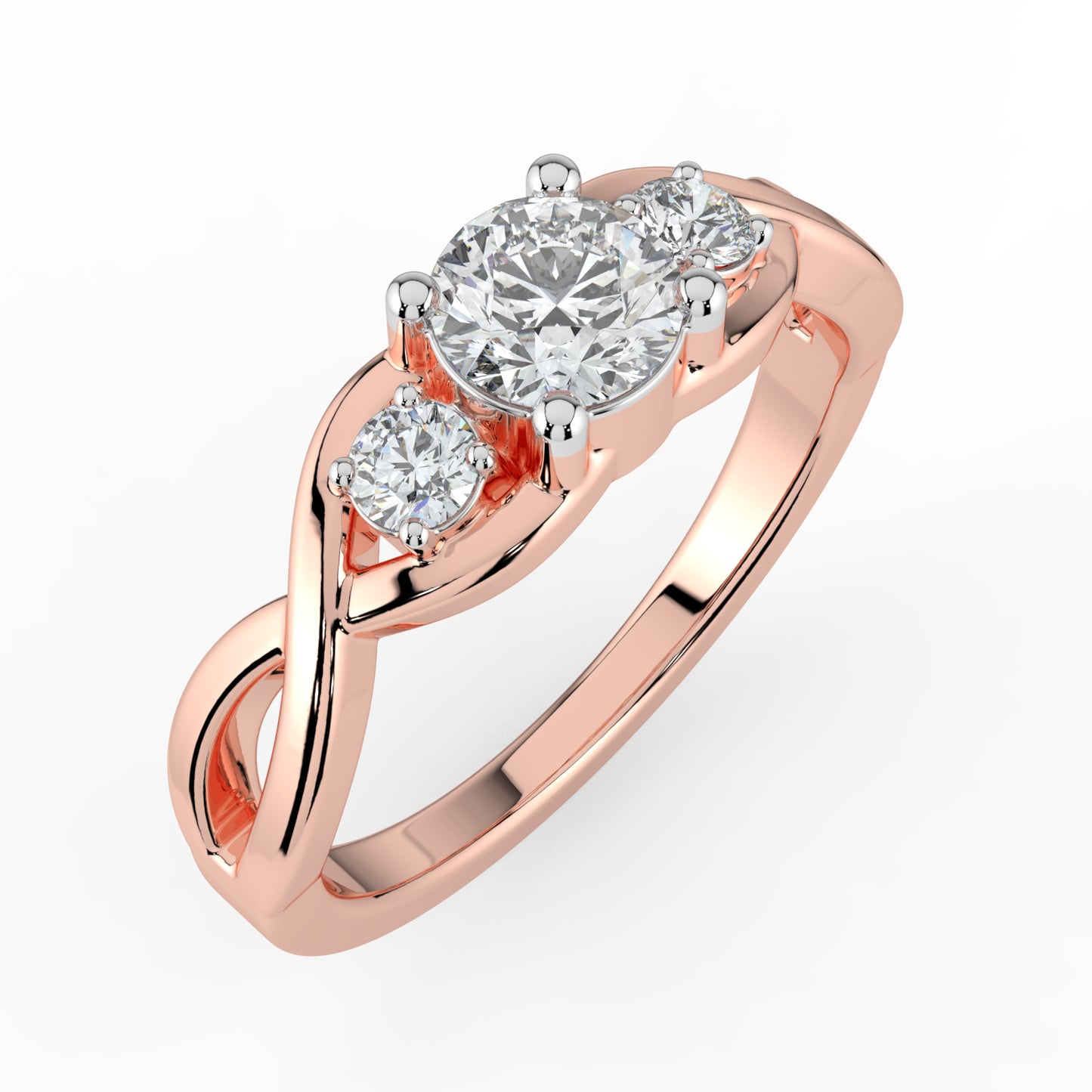 Trinity Sparkle Solitaire Ring