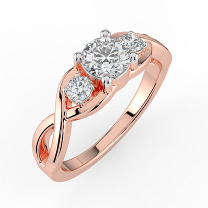Trinity Sparkle Solitaire Ring