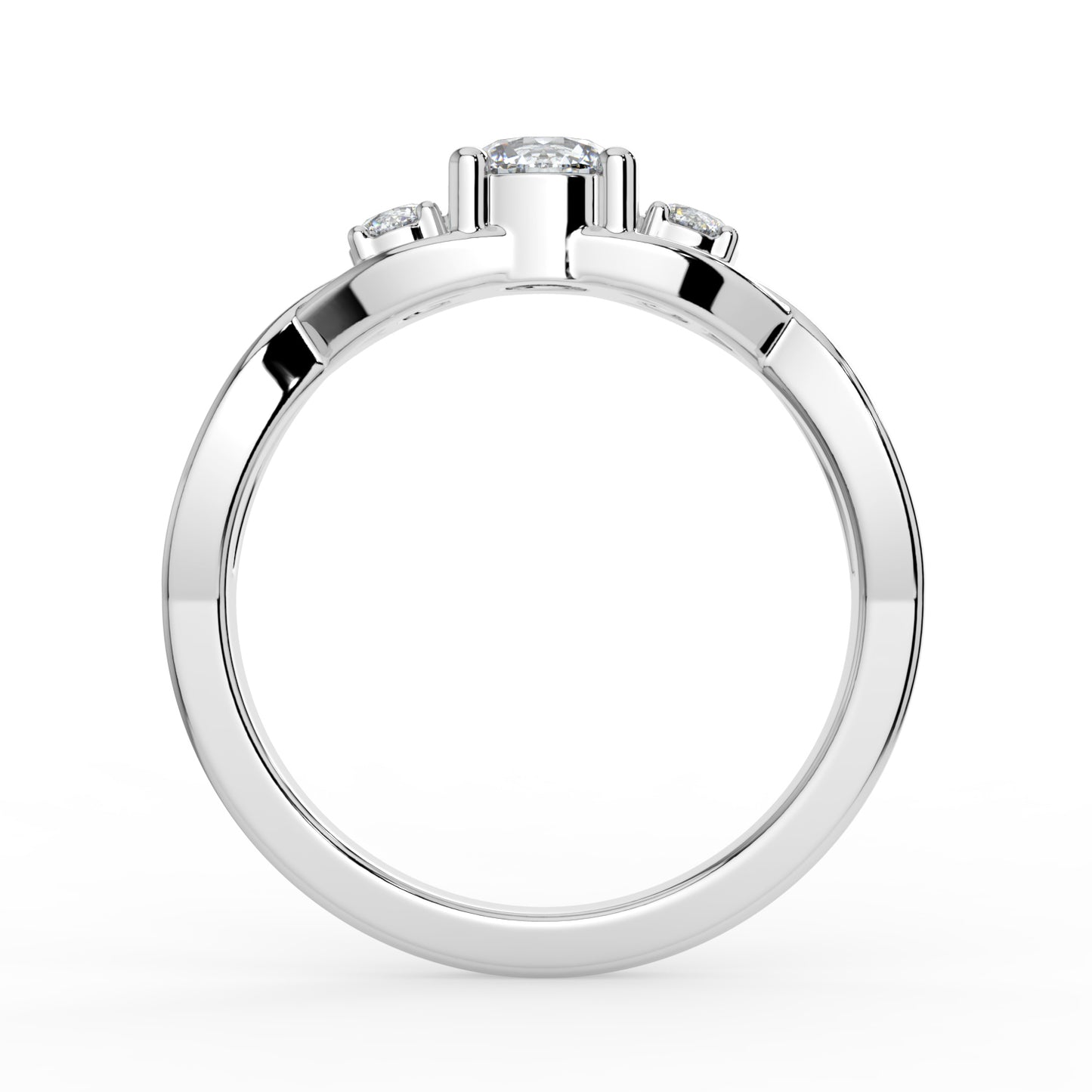 Trinity Sparkle Solitaire Ring