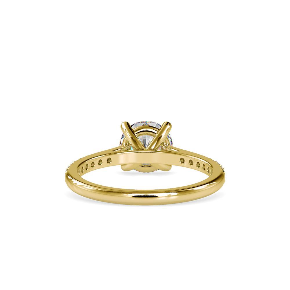 1.6 carat Round Solitaire with Pave Ring