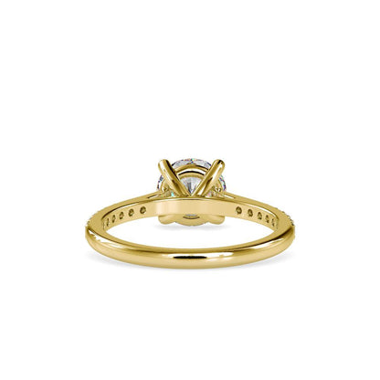 1.6 carat Round Solitaire with Pave Ring