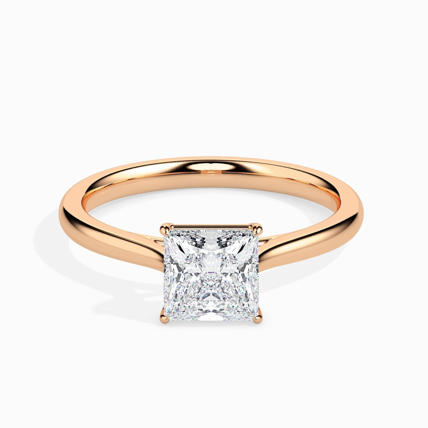 1 Carat Princess Solitaire Ring