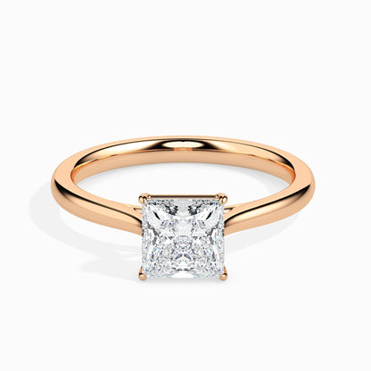 1 Carat Princess Solitaire Ring