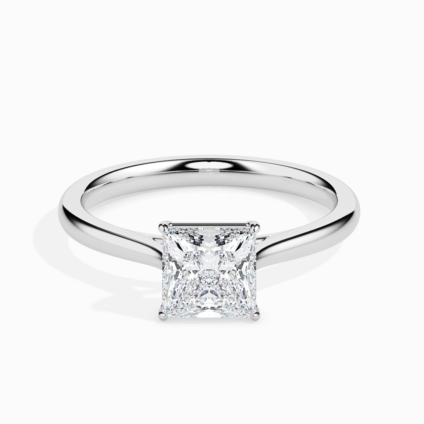 1 Carat Princess Solitaire Ring