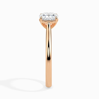 60 Cent Cushion Solitaire Ring