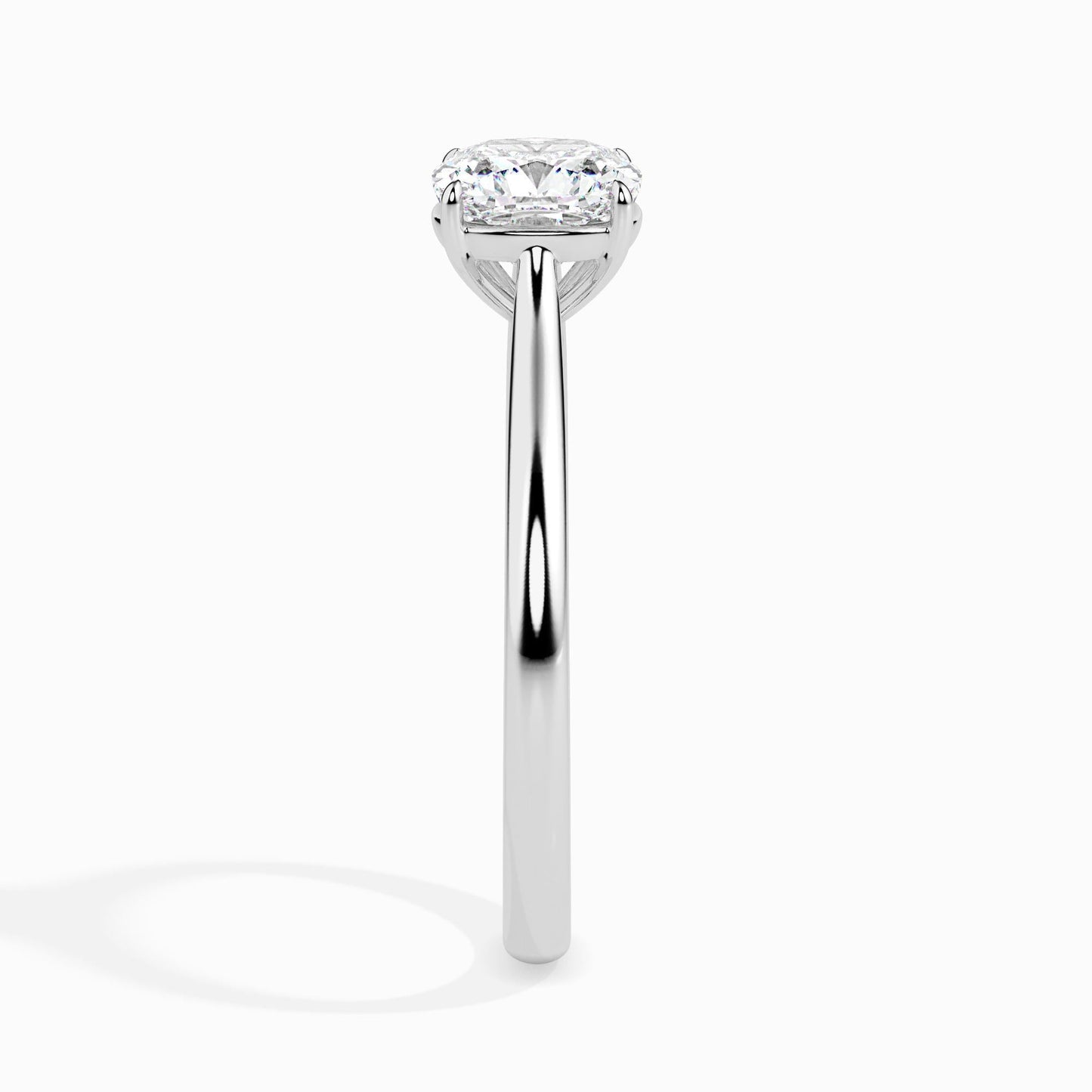 1 Carat Cushion Solitaire Ring