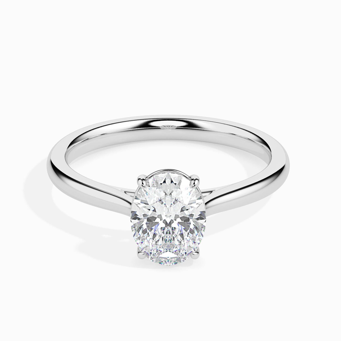 35 Cent Oval Solitaire Ring