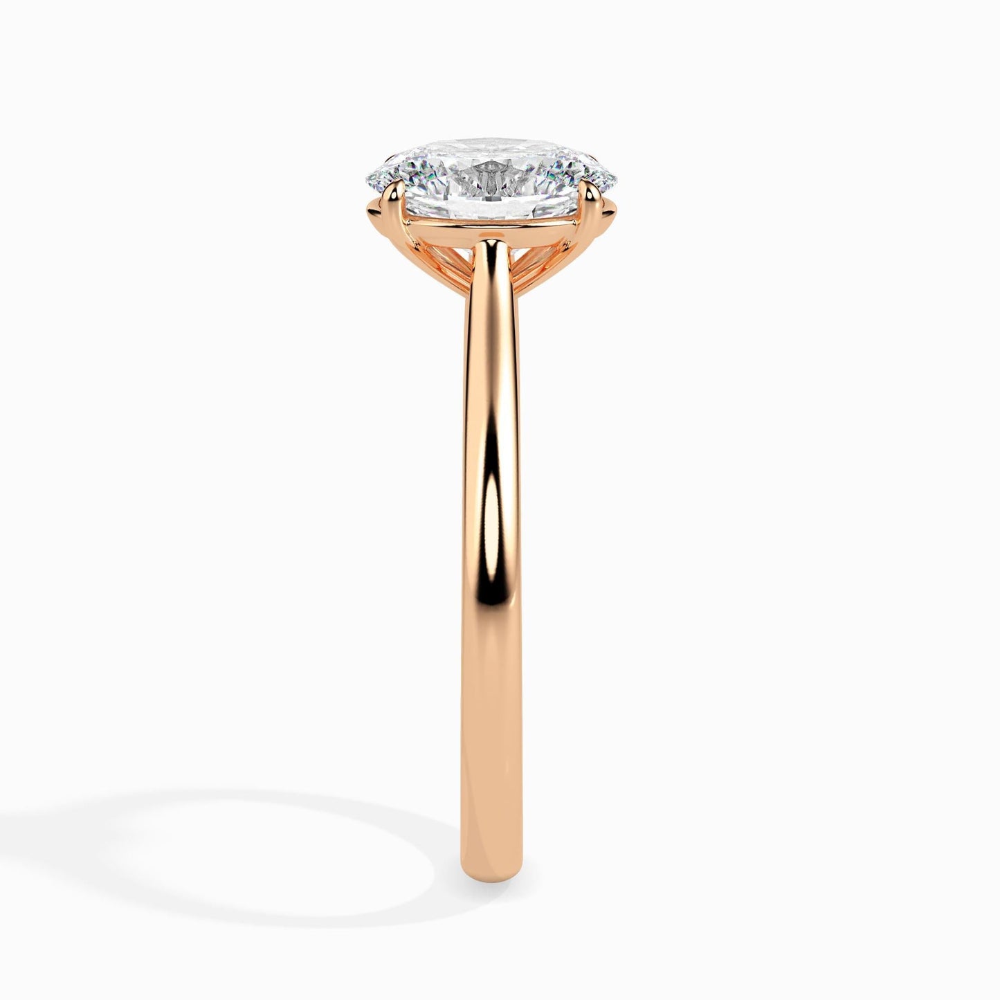 35 Cent Oval Solitaire Ring