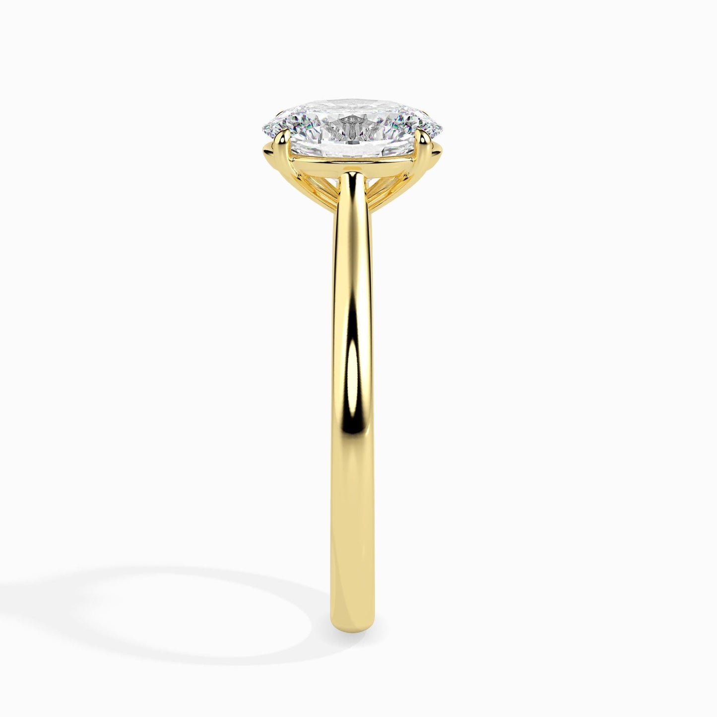 35 Cent Oval Solitaire Ring