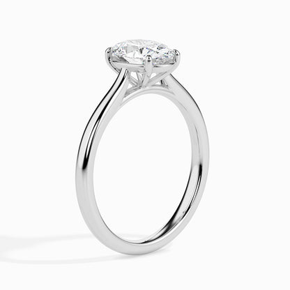 1 Carat Oval Solitaire Ring