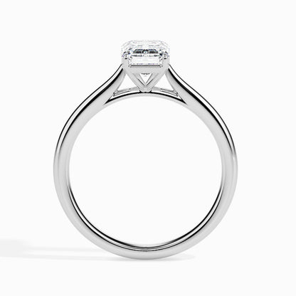 50 Cent Emerald Solitaire Ring
