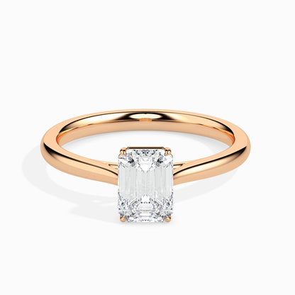 1 Carat Emerald Solitaire Ring